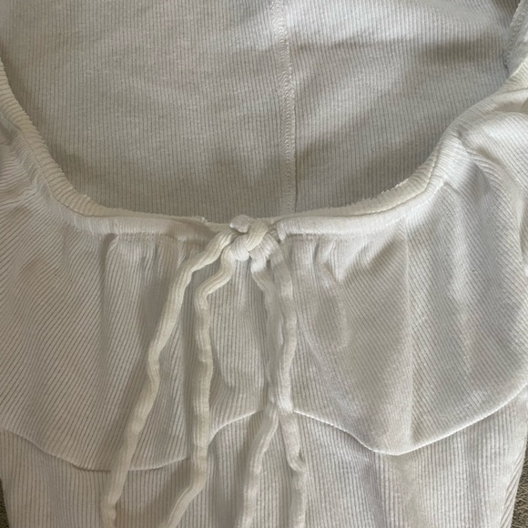 URBAN OUTFITTERS white ribbed fitted longsleeve - Picture 6 of 7